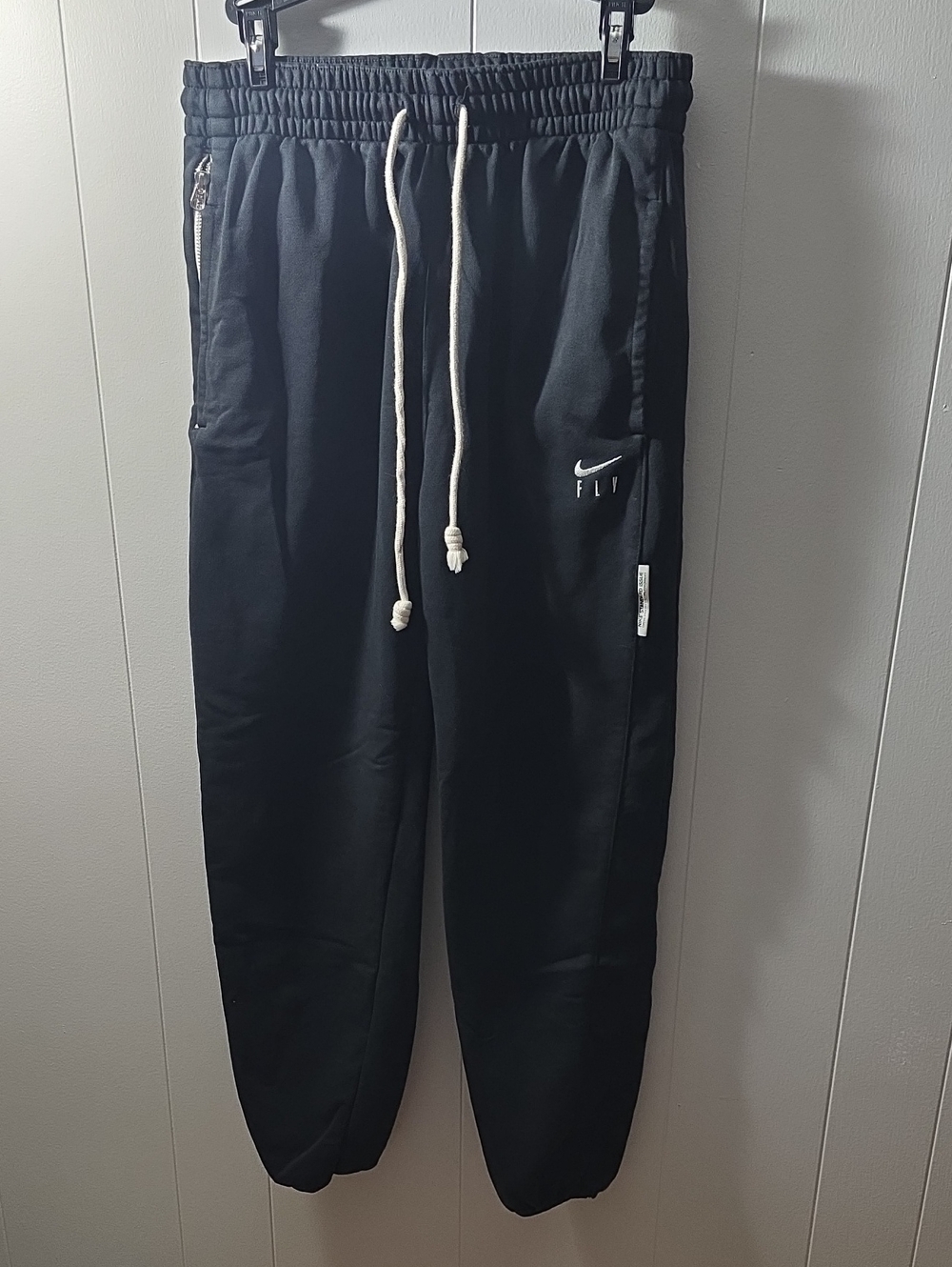 Nike Black Joggers with White Drawcords